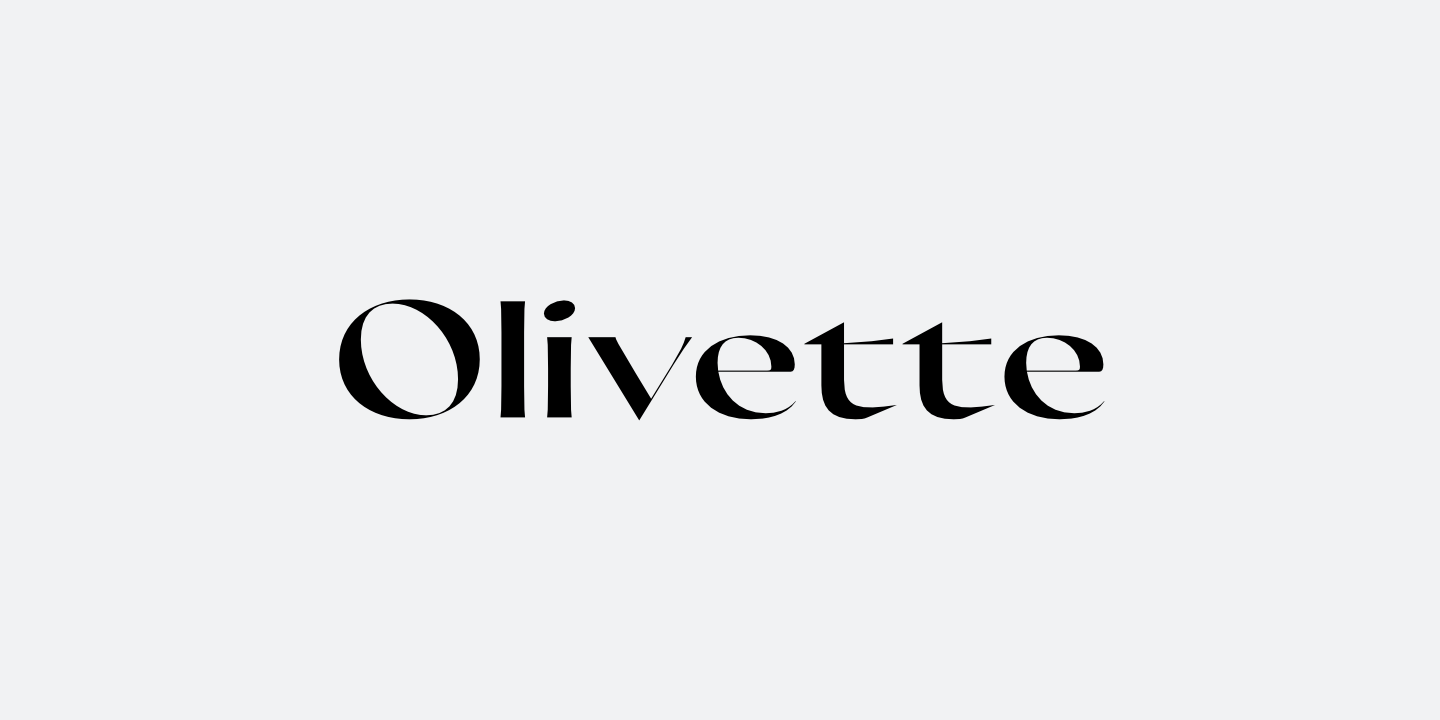 Шрифт Olivette CF